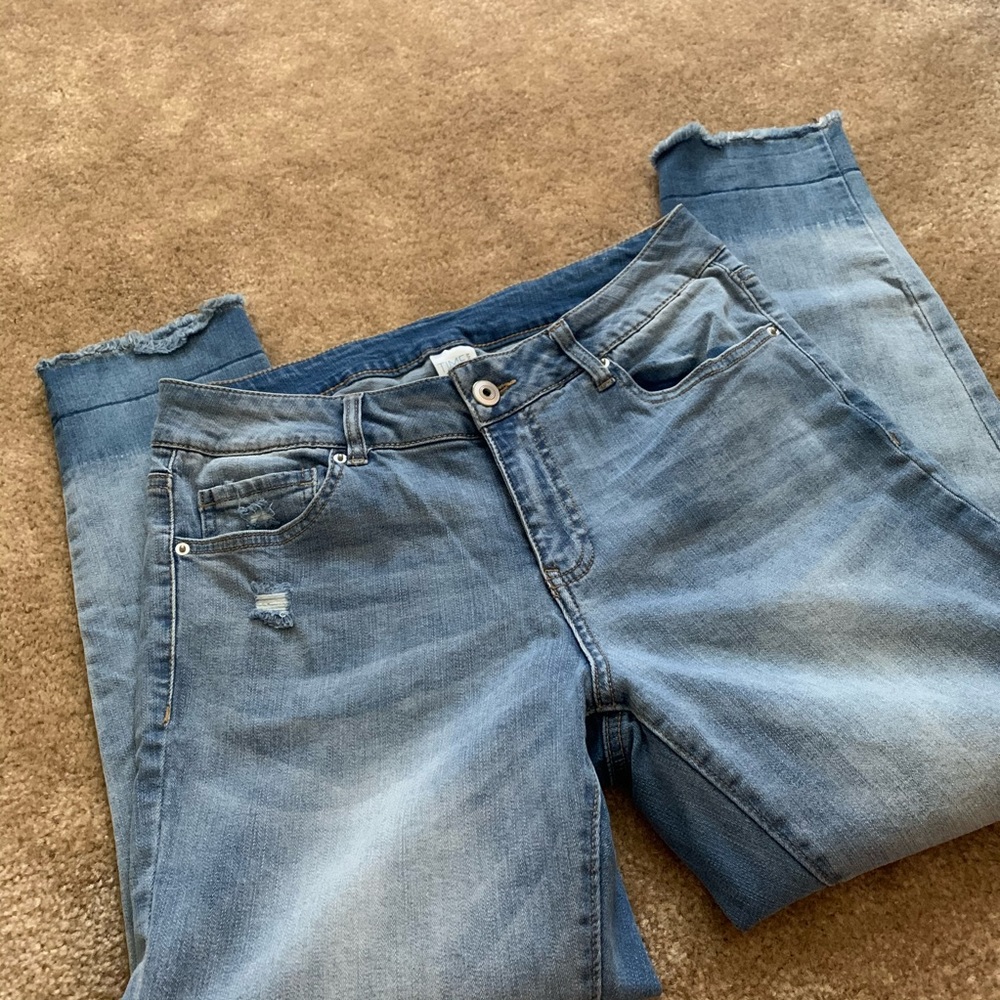 Light wash jeans